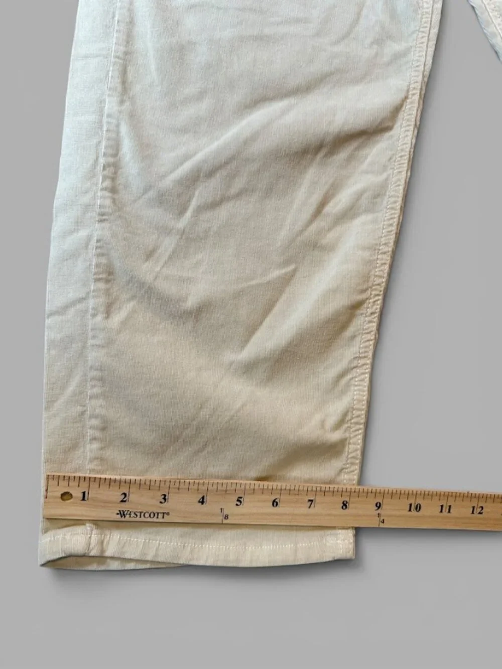 NWT Free People We The Free Sz 28 Corduroy Barrel Jeans High Rise Ivory